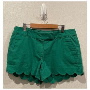 J.CREW Scallop Hem Green Short